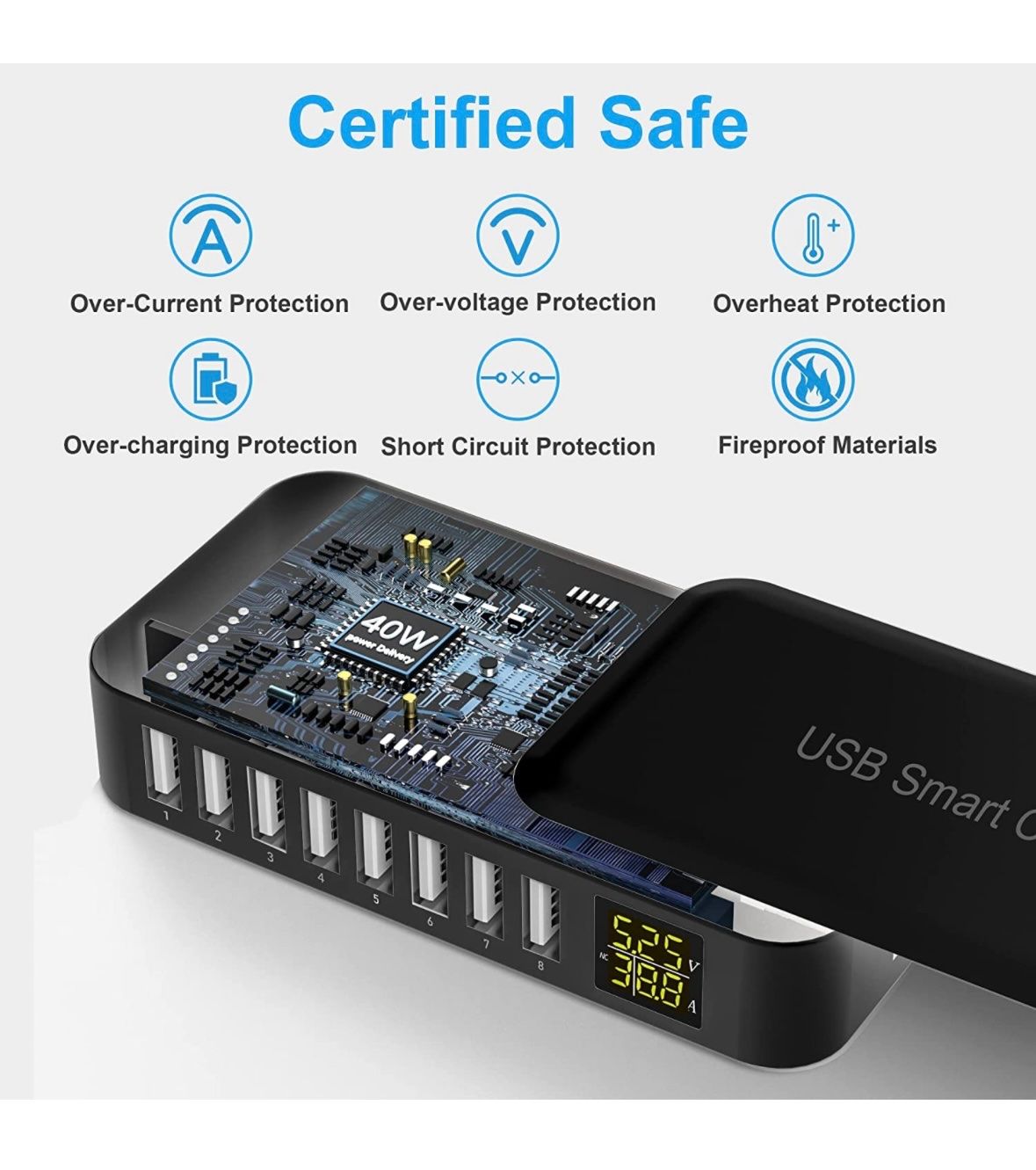 Docking station: Ladestation Mehrere Geräte mit LED Bildschirm, USB – Nuovo e nell'imballaggio originale da Nuglar venduto da SaleRitter 3