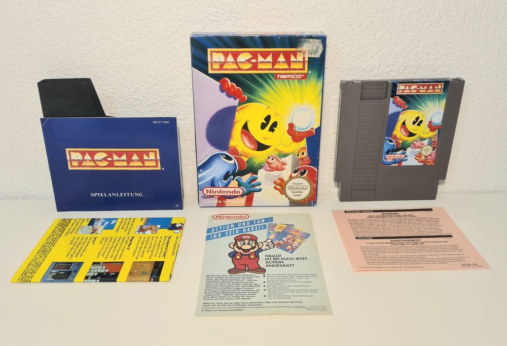 Ab 1.-: PAC-MAN (Pacman) - CIB / Pal B Nintendo NES (Gebraucht) in ...