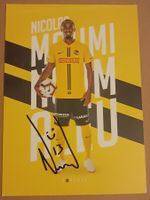 Nicolas Moumi Ngamaleu - handsignierre YB Autogrammkarte ⚽⚽