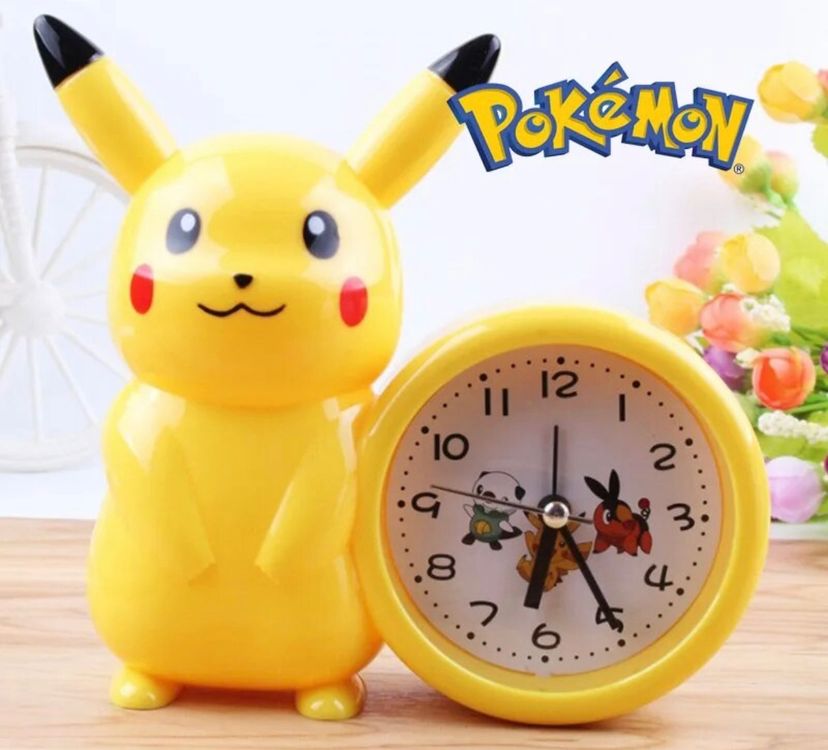 Réveil pour Enfants Pokemon figurine pikachu