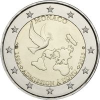 Monaco 2 Euro 2013 bfr. 20 Jahre UNO - Mitgliedschaft