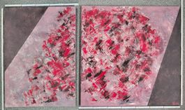 Abstrakte Acrylbilder, handgemalt 50x70cm, 70x70cm