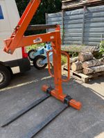 Fourche a palette pour grue