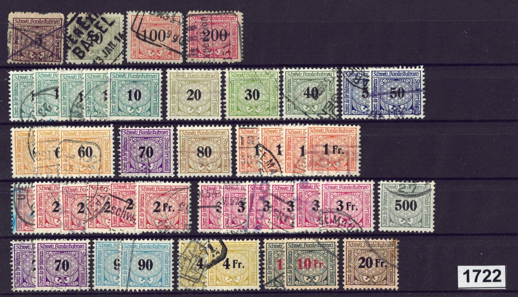 Tutti i francobolli: Eisenbahnmarken Shweiz – Usato da Courtepin venduto da ema_dy29
