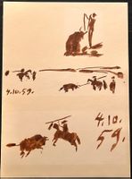 Pablo Picasso - Originale Vintage-Lithographie von 1961
