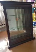 Vintage Ausstellungsvitrine Holz Glas Sammlervitrine AKTION%