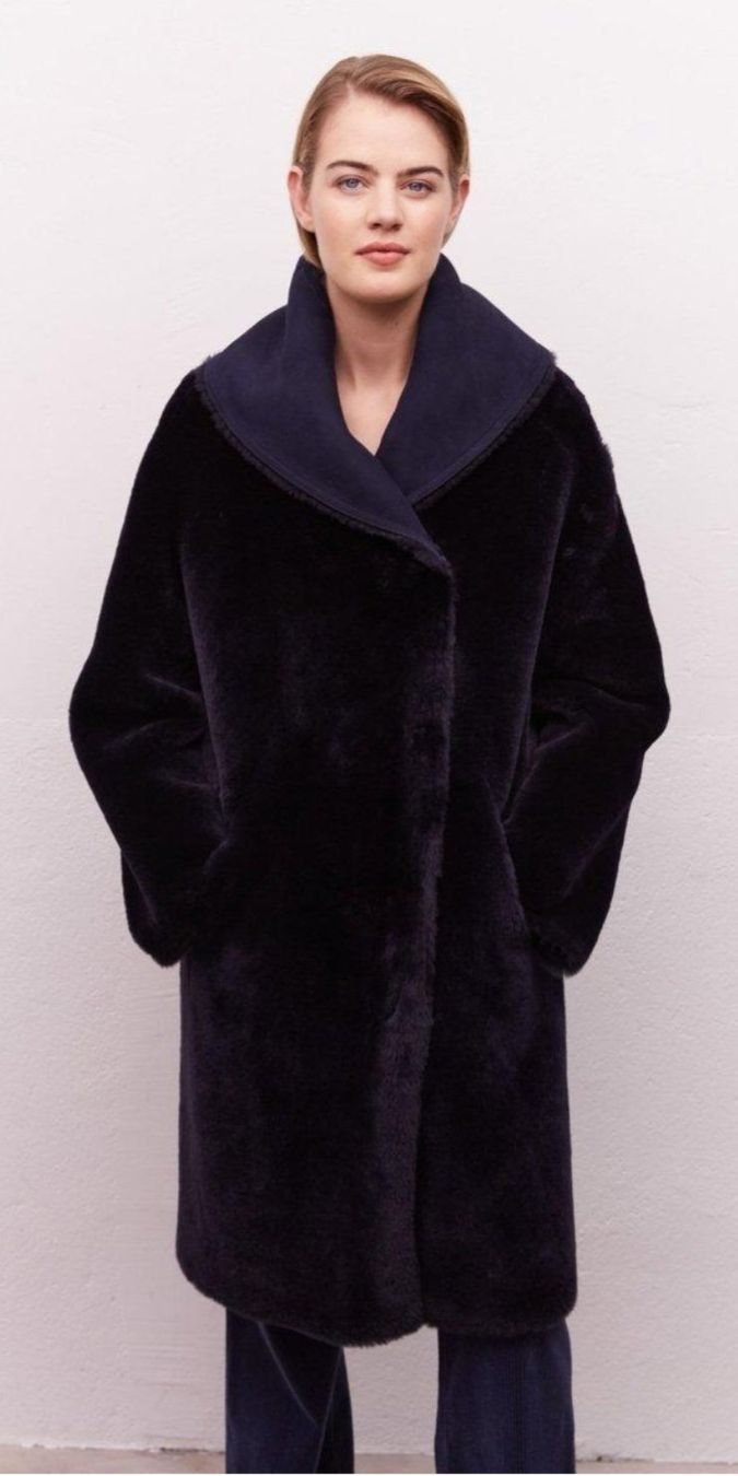 Gérard Darel Cappotti: Gerard Darel Lammfell Wendemantel / Reversible Sherling Coat – Nuovo e nell'imballaggio originale da Zürich venduto da Nala2811 1