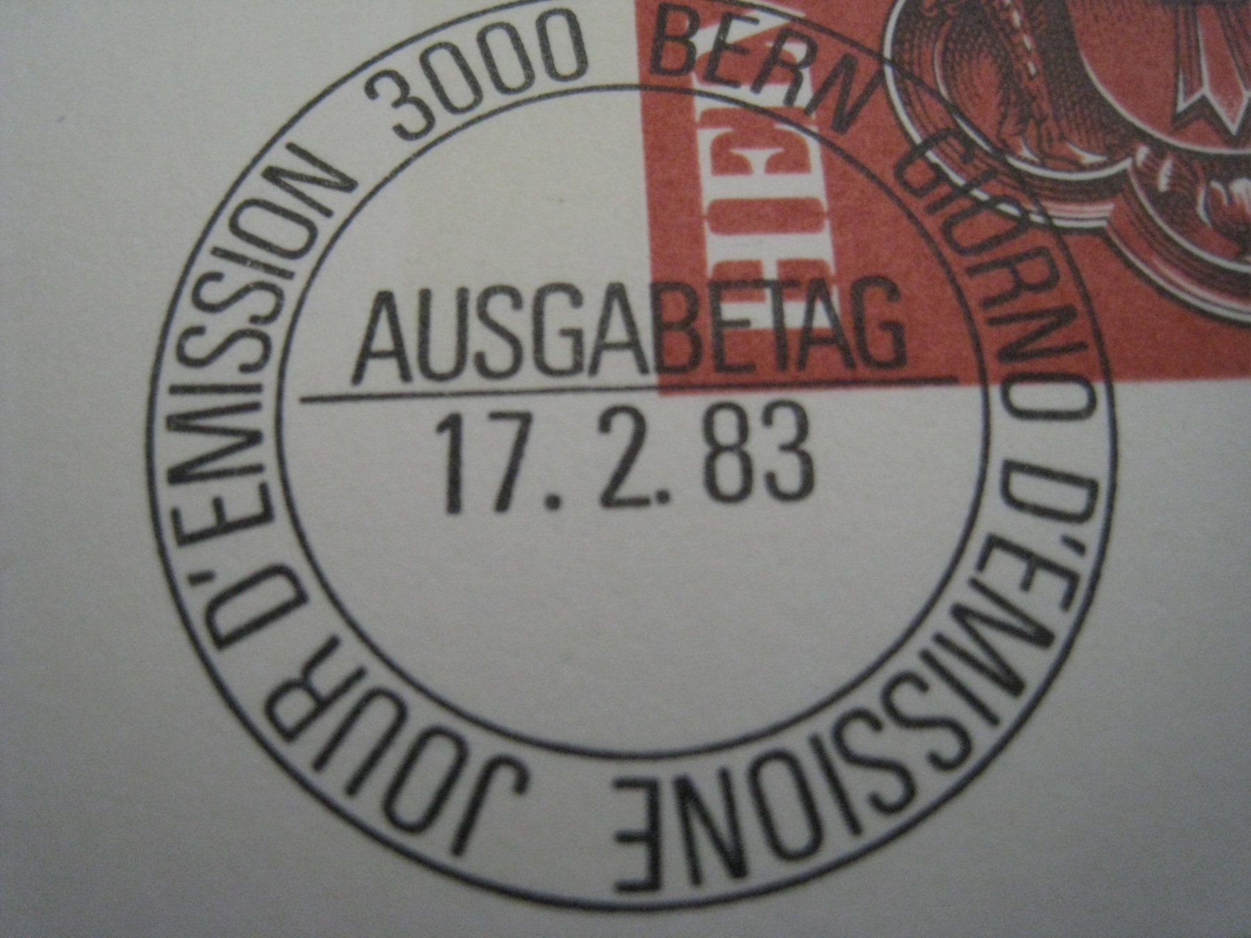 Tutti i francobolli: Tembal 1983 Basel Sondersterstempel – Usato da Aarwangen venduto da Pinsel7890 2