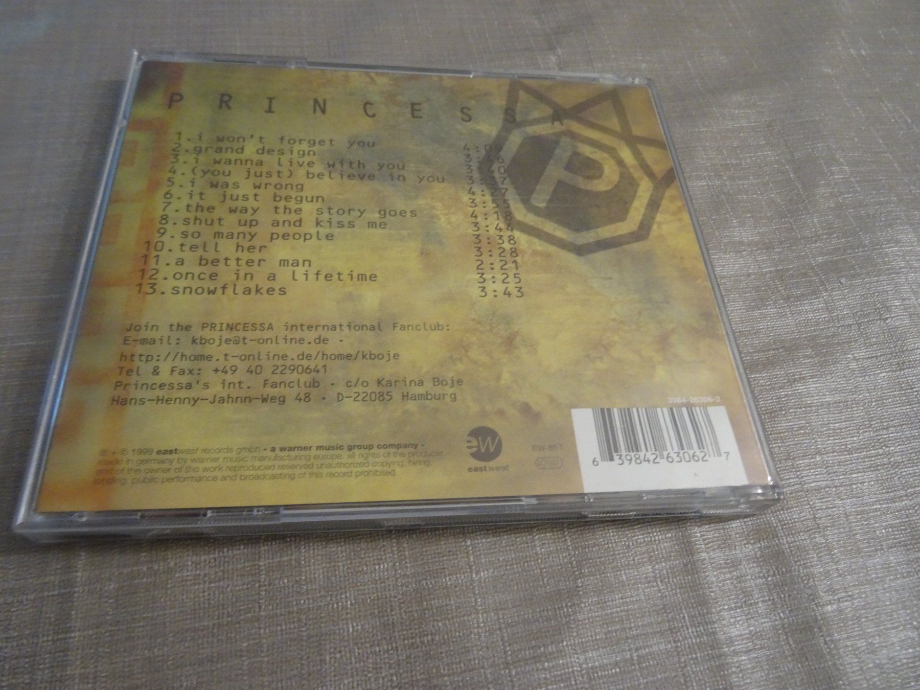 CD: Princessa - I Won't Forget You - CD – Usato da Olten venduto da Disc-Ausverkauf 1