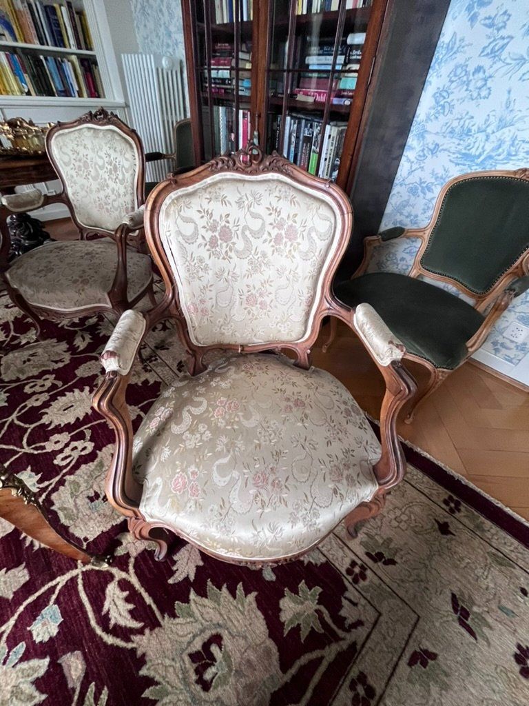 Poltrone: Bel ensemble de salon XIX style Louis XV – Usato da Pully venduto da Artemisya 7