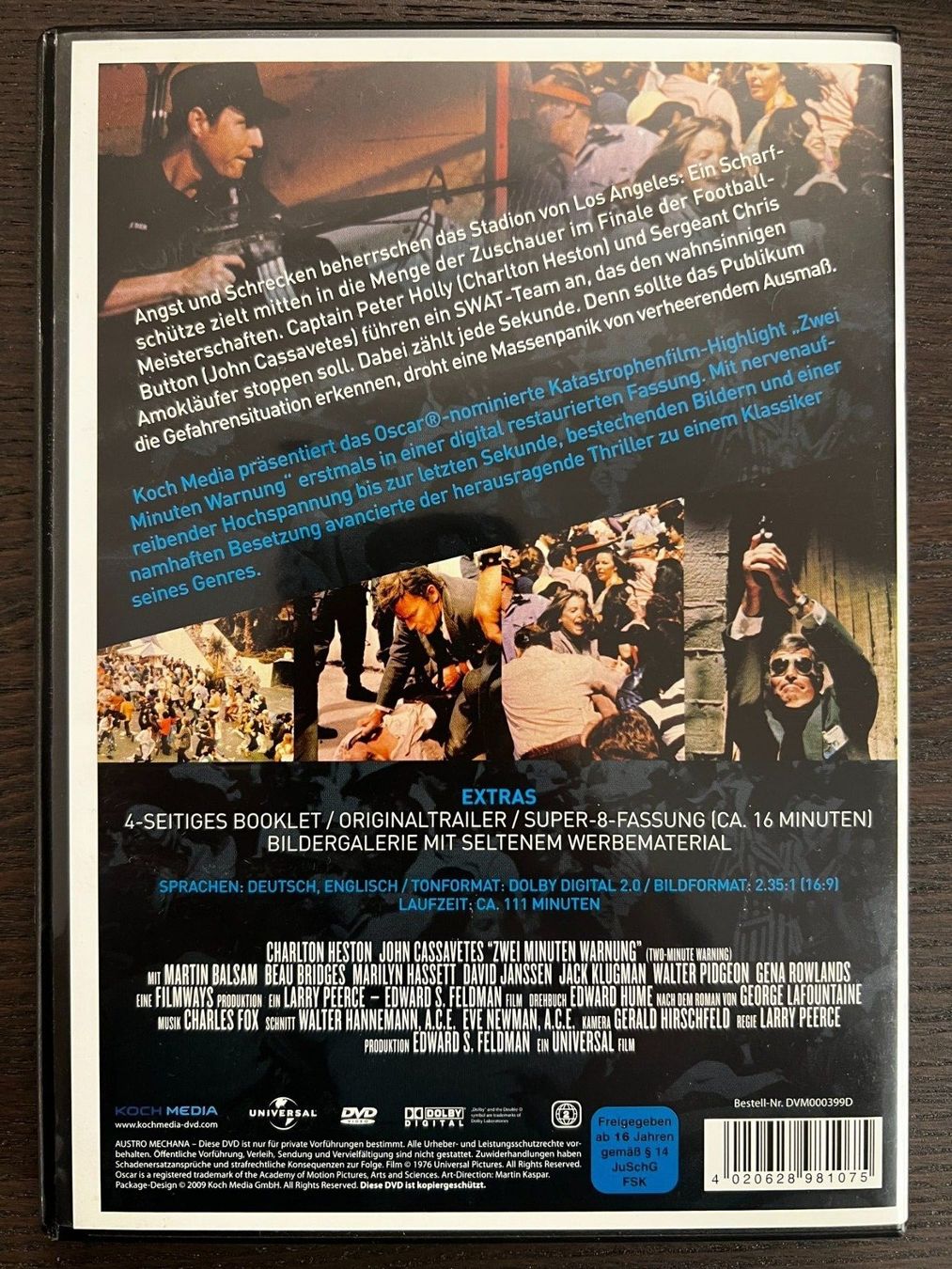 Tutti i DVDs: Zwei Minuten Warnung – Usato da Zürich venduto da FilmFreunde 1
