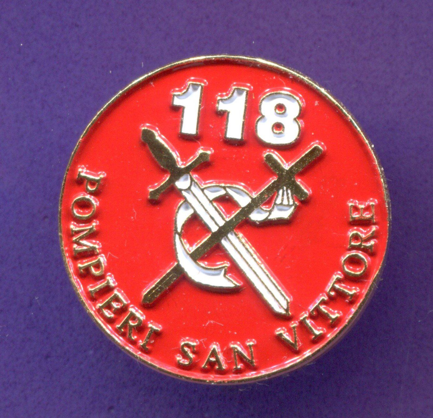 Placchette & Badge: SAPEURS-POMMIERS	 SAN VITTORE – Usato da Winterthur venduto da Sammleroase