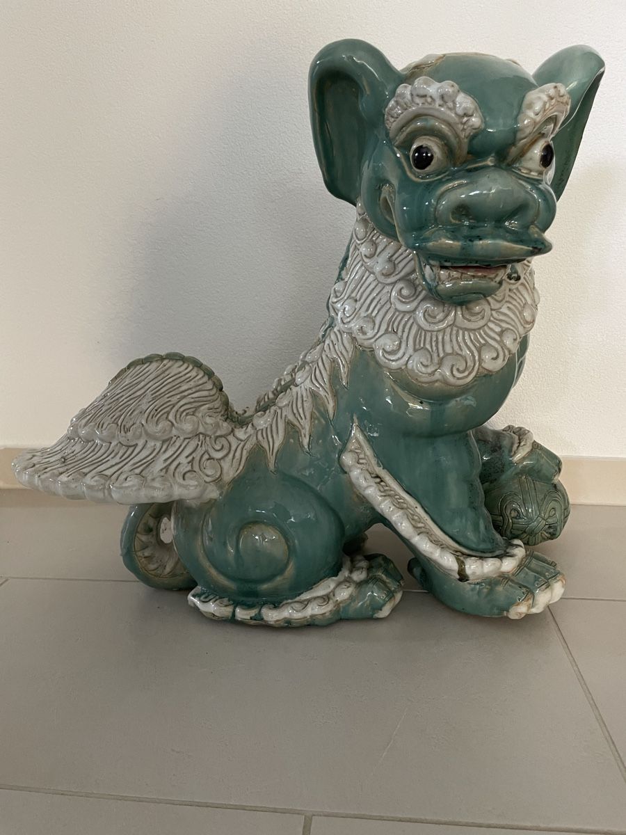 Statuette: Chinesischer Wächterlöwe Keramik antik – Usato da Lindau venduto da Gybsi0 3