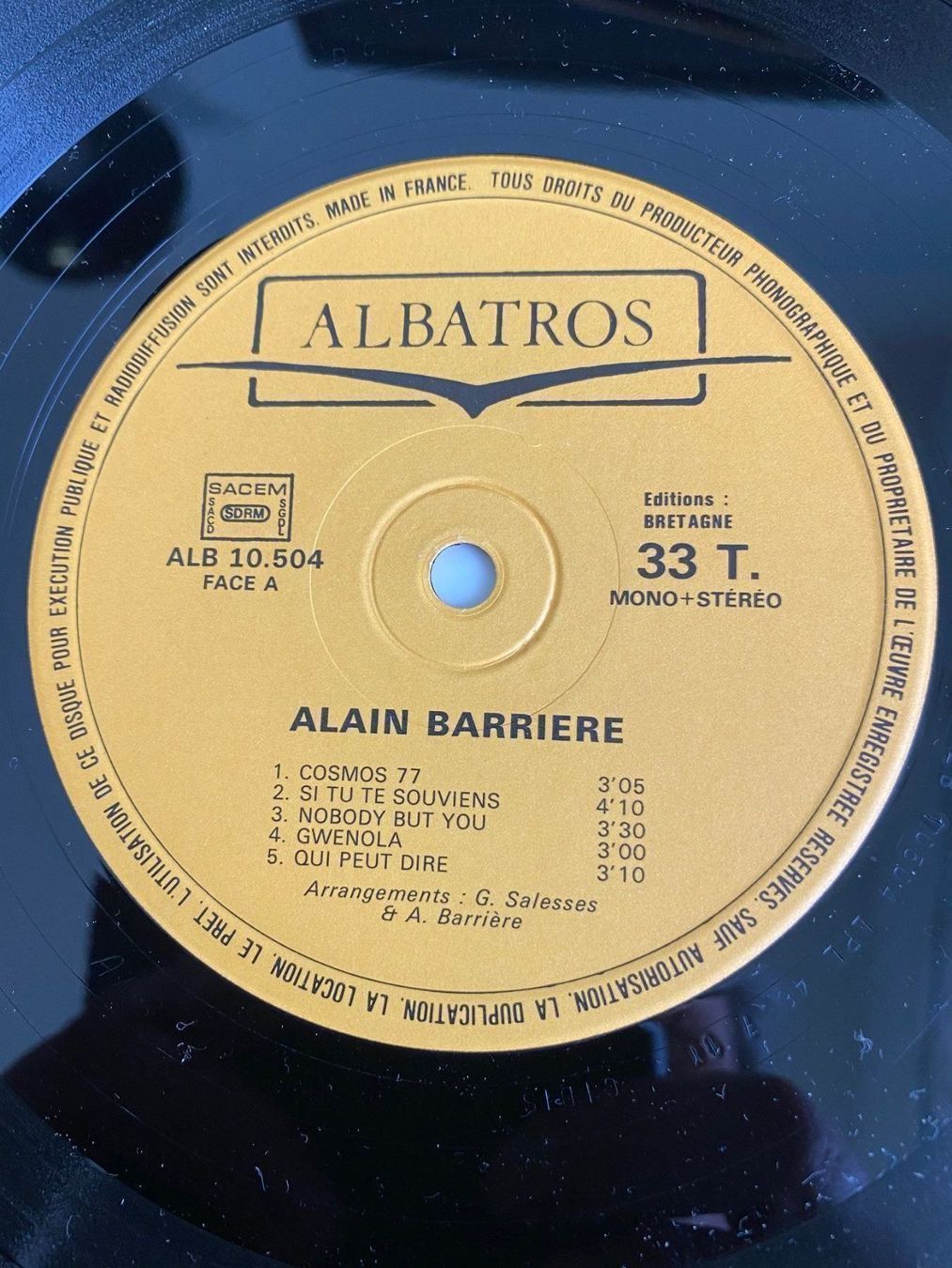 Dischi in vinile: Alain Barriere – Usato da Clarens venduto da Surcouf91 2