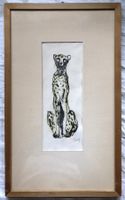Fritz Hug (1921-1989) - Orig. Farblithografie - Gepard