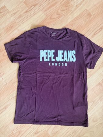 Pepe Jeans T-Shirt Herren Grösse S dunkelrot
