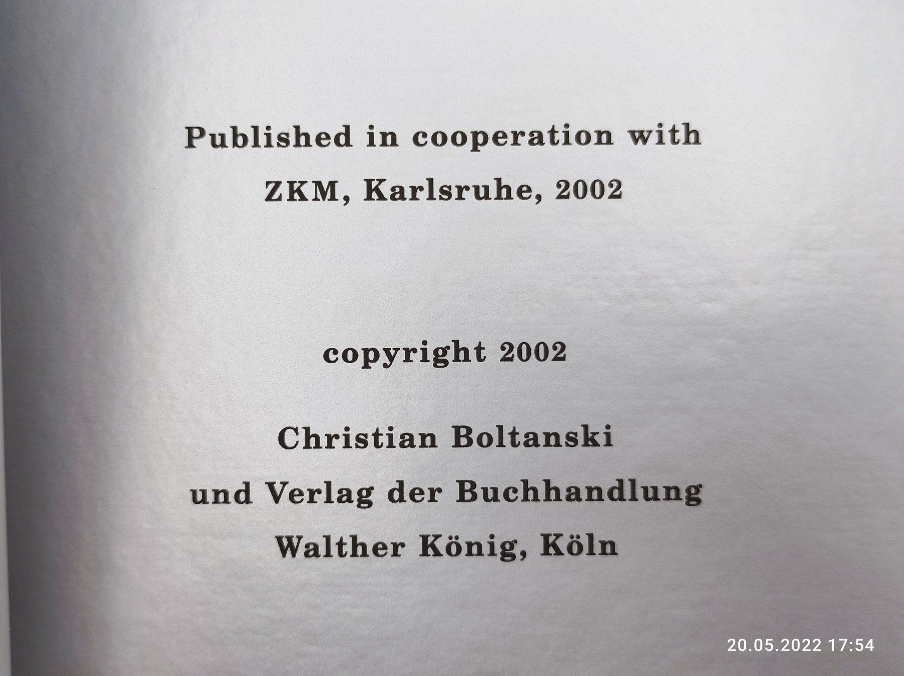 Bücher: CHRISTIAN BOLTANSKI - SCRATCH - SIGNIERT – Gebraucht aus Goldach von Gaip 3