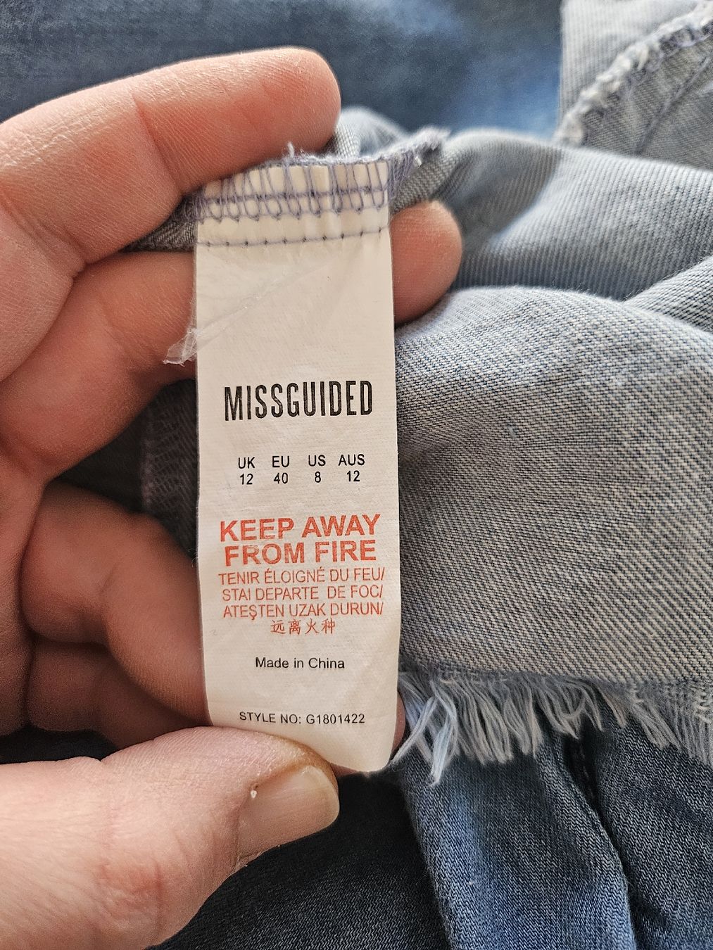 Vestiti: Robe en jean Missguided à lacets taille M – Usato da Mühleberg venduto da Eliboub 8