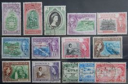 Dominica British ex. Kat. 116-159 gest. 1951/58