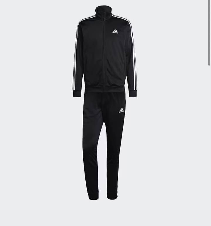 Adidas Completi: BASIC 3-STRIPES TRICOT TRACK SUIT – Nuovo e nell'imballaggio originale da Steffisburg venduto da TelmaG