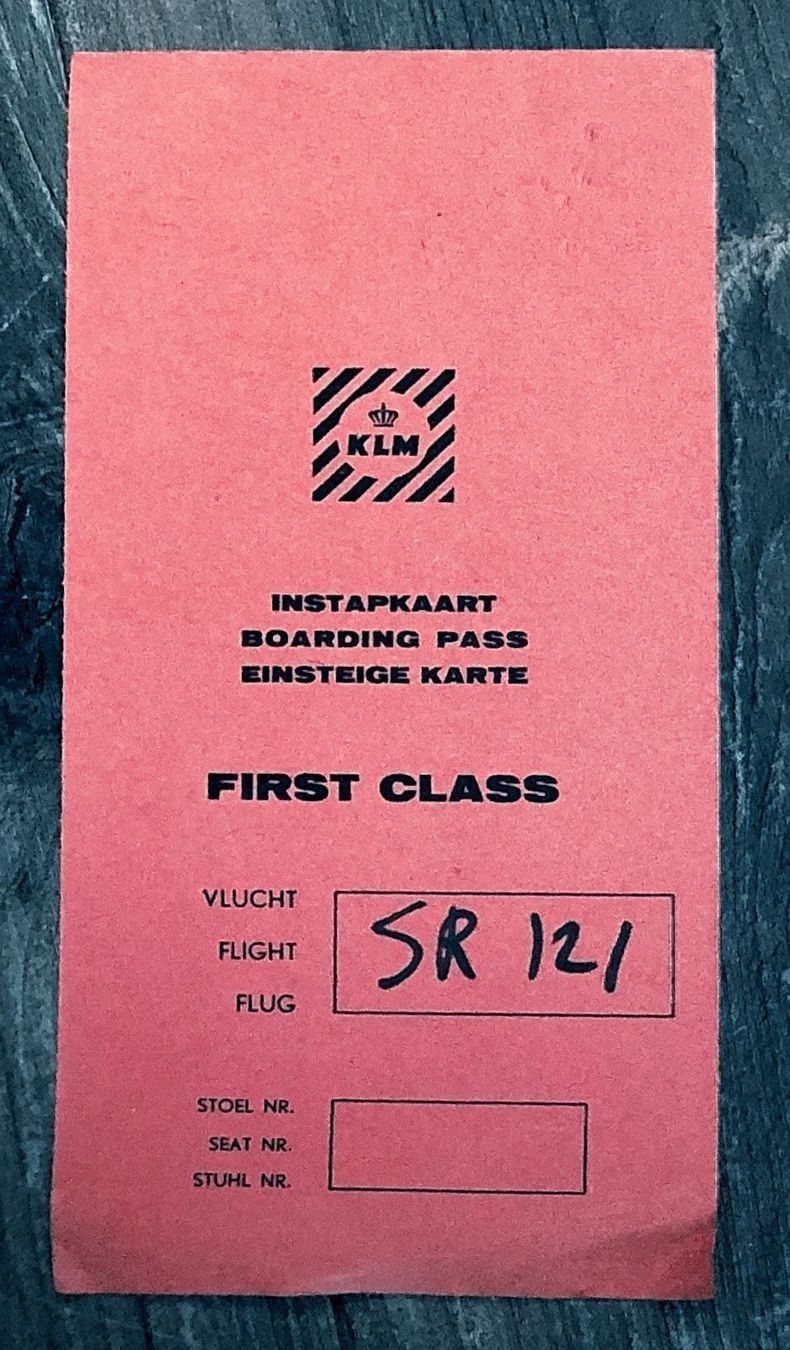 Biglietti: FIRST CLASS SWISSAIR Ticket 1965 – Usato da Lufingen venduto da Rac0