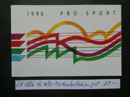Pro Sport 1996 Markenheftchen gestempelt