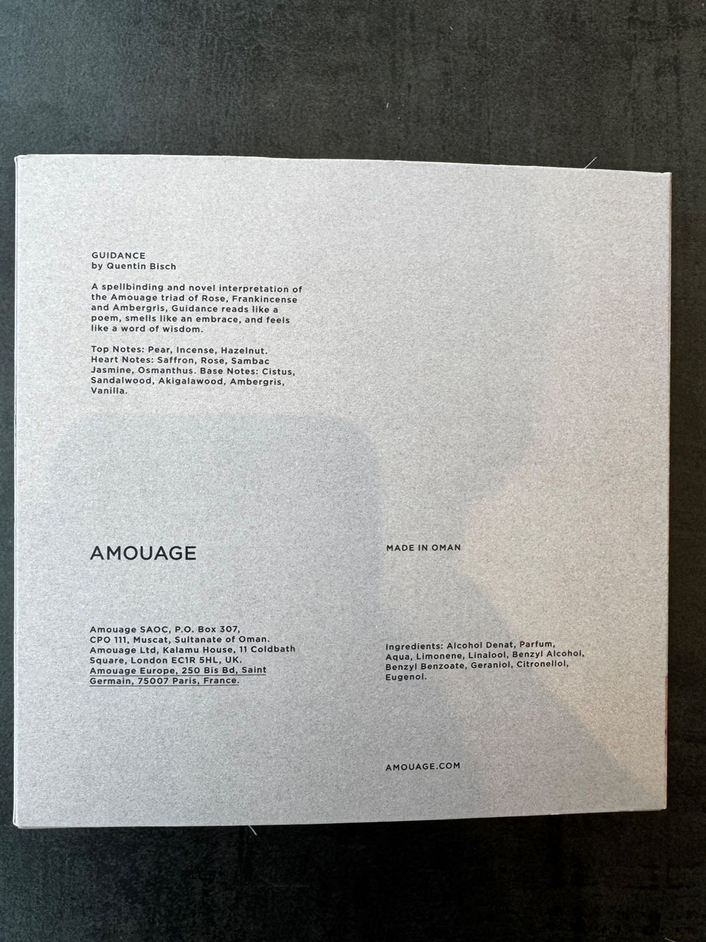 Amouage Profumi & Eau de Toilette: Amouage Guidance Eau de Parfum 100ml – Nuovo (secondo la descrizione) da Gais venduto da mic_vl9j 7