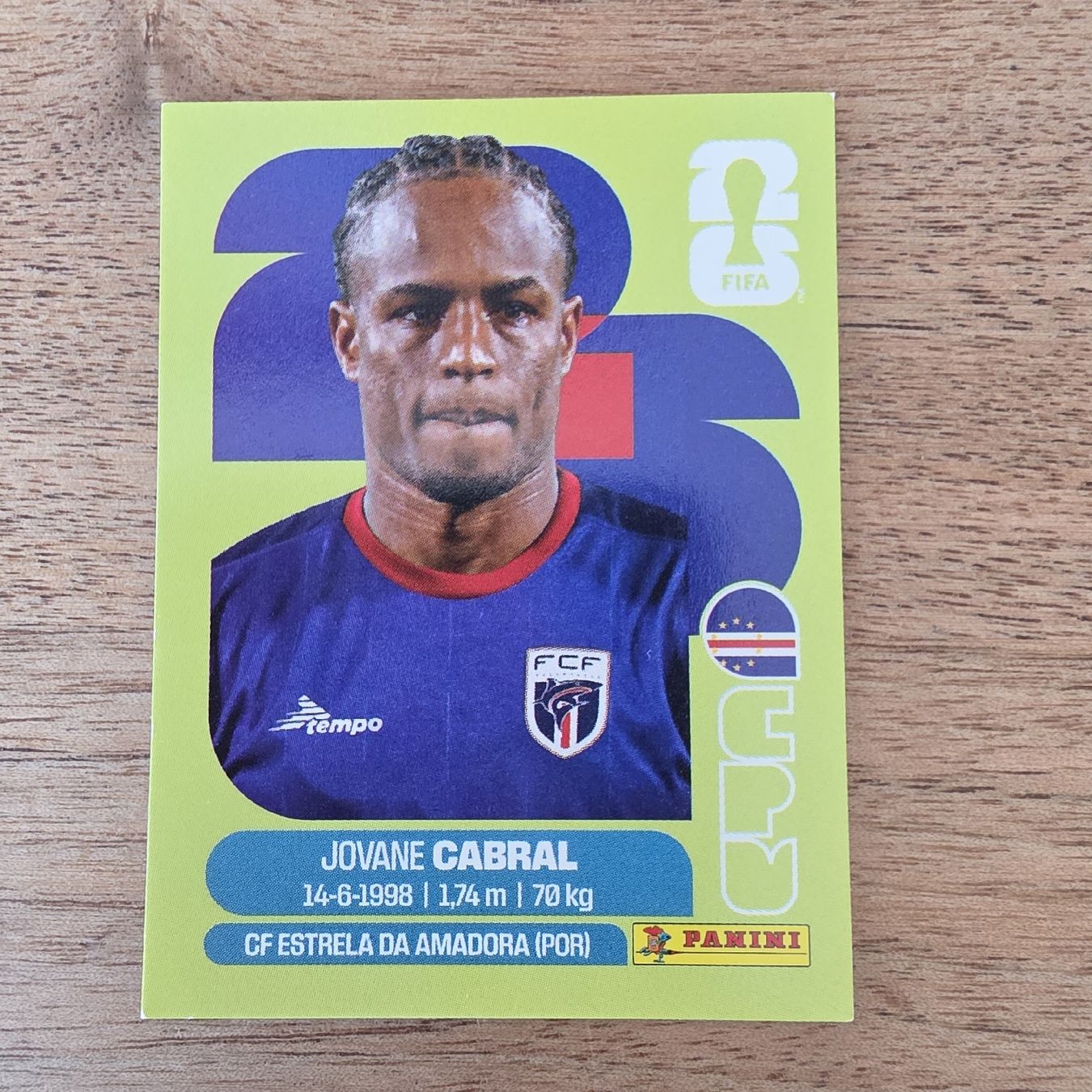 Panini Carte collezionabili: Panini CPV16 Jovane Cabral  – Nuovo e nell'imballaggio originale da Buchs AG venduto da LogoParts