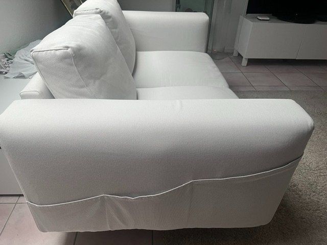 Ikea Sofas: Canapé 2 places Norsborg blanc – Gebraucht aus Féchy von BA001 2