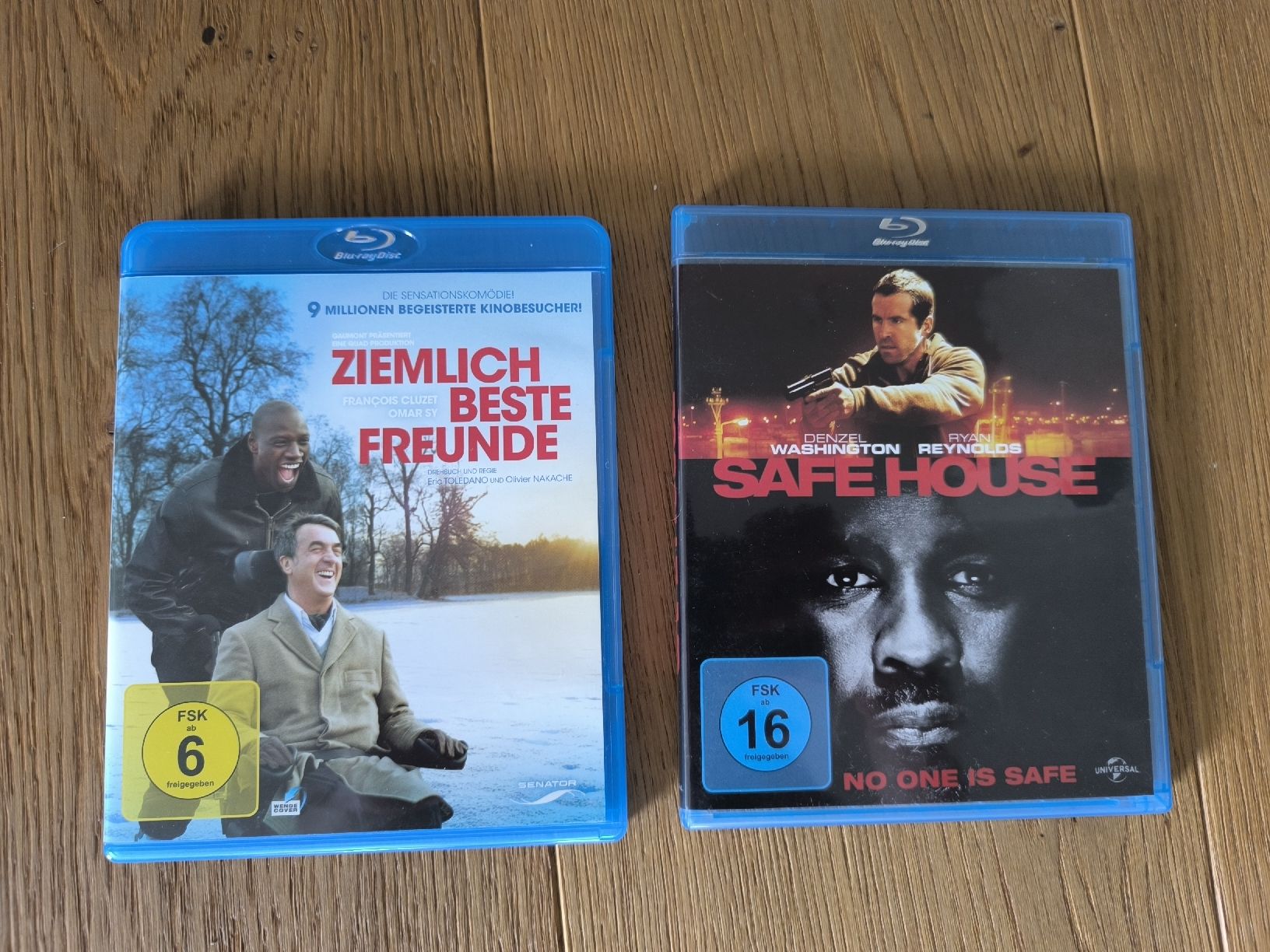 Alle DVDs: Blu-ray "Ziemlich beste Freunde" und safe house – Gebraucht aus Niederdorf von Ps26