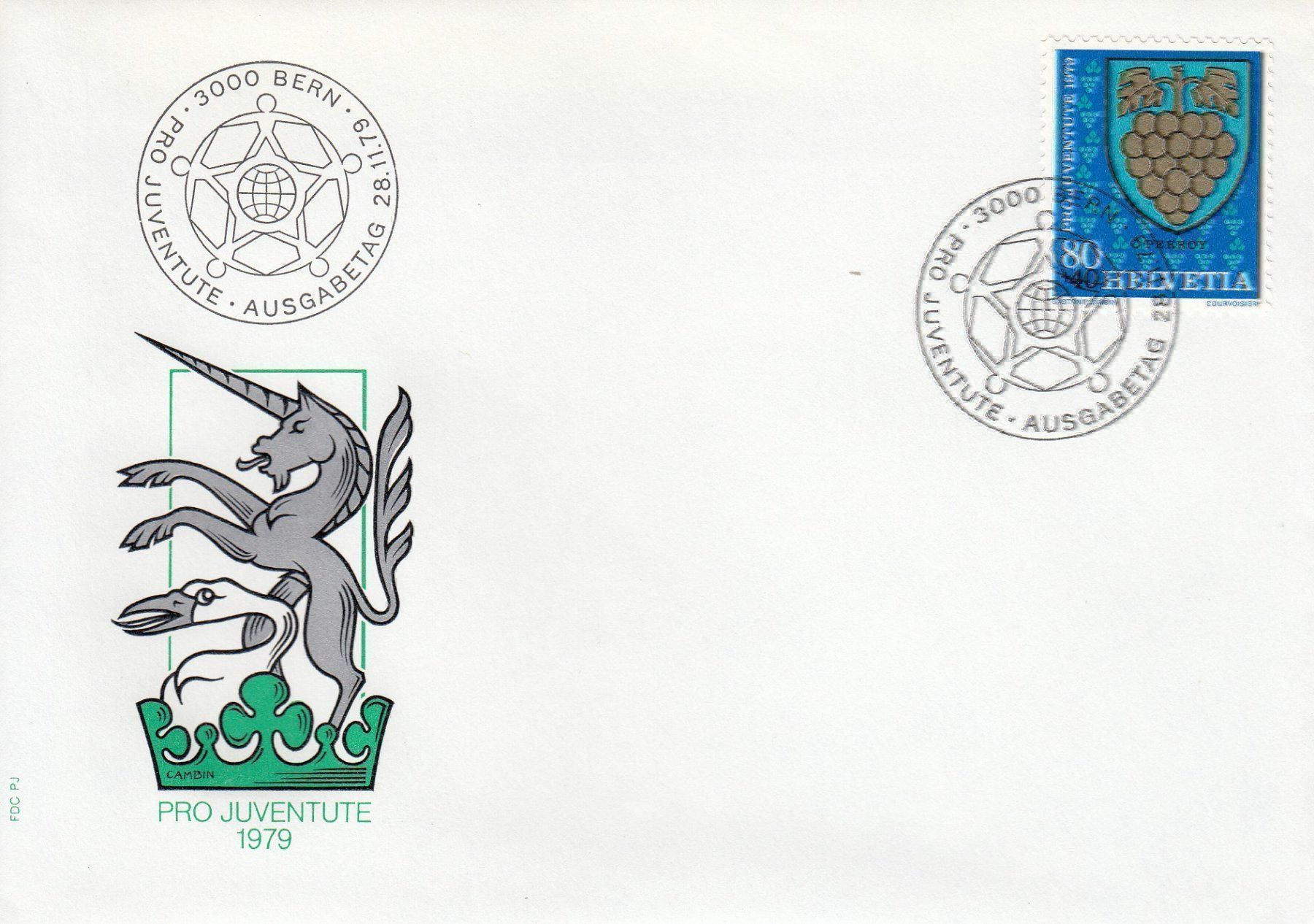 Tutti i francobolli: 1979 Pro Juventute 4 FDC – Usato da Spreitenbach venduto da Mustang_1105 3