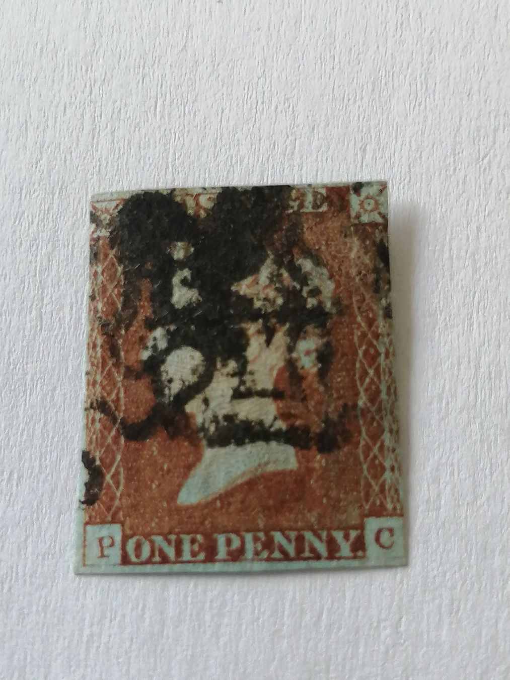 Alle Briefmarken: One Penny Red 1841, Platte 23 – Gebraucht aus Happerswil von tschergi