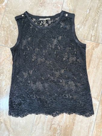 orig. Patrizia Pepe Spitzentop in Grösse 34 - schwarz