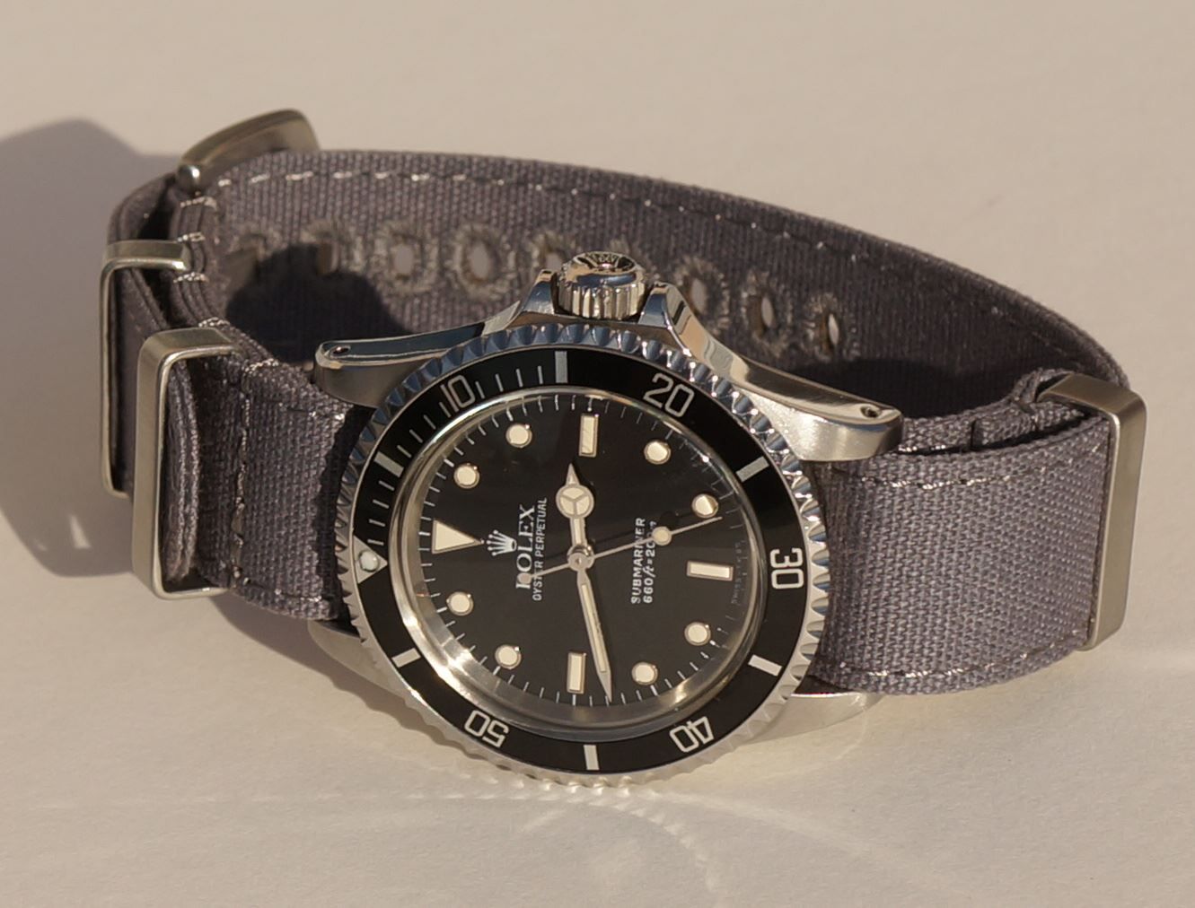 Cinturini per orologio: CANVAS NATO Strap Armband 20 mm grau – Nuovo e nell'imballaggio originale da Leipzig venduto da rheingold_watches 4
