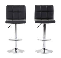 Barhocker LIMA 2er Set schwarz