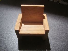 Puppenhaus Sofa-Sitz, hell