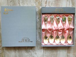 Set of 5 souvenir spoons from South Korea - Lee jo Park