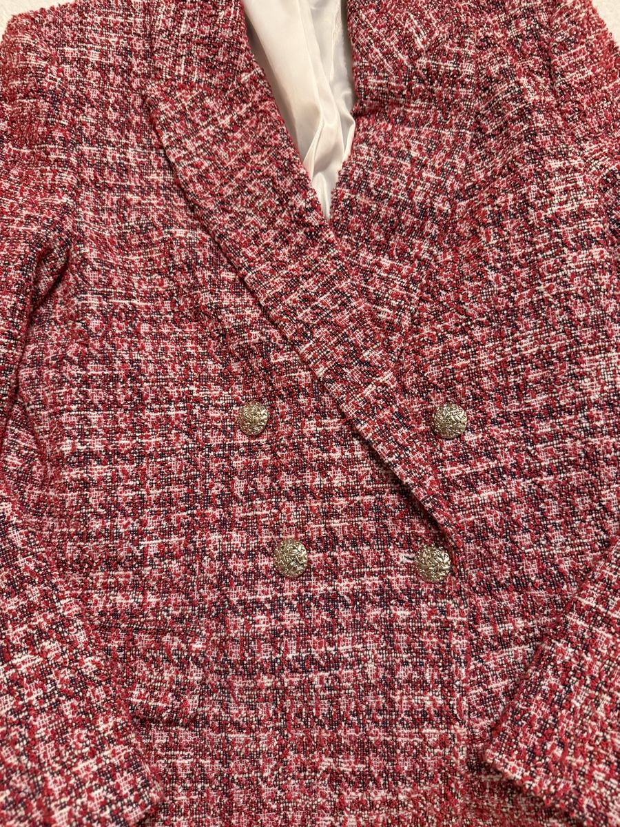 Giacche: Calliope Tweed-Blazer, Rot/Weiss, – Nuovo (secondo la descrizione) da St. Moritz venduto da ari_9fcv 1