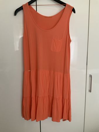Kleid Boss Orange ärmellos Farbe koralle Grösse XL