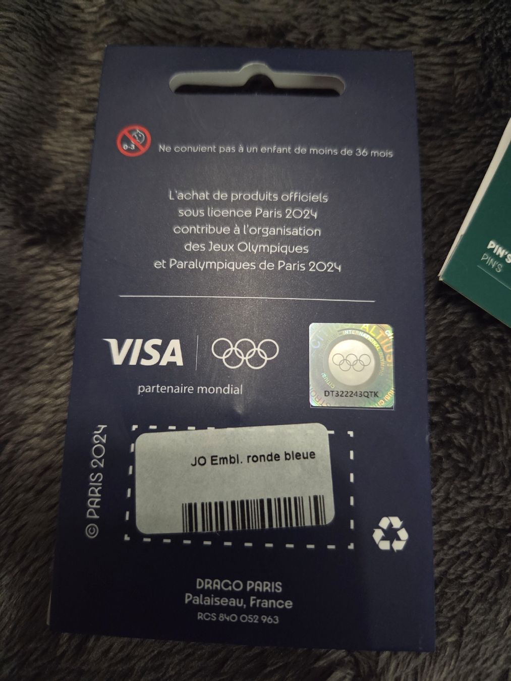 Carte collezionabili: Pin's Jo de Paris 2024 Neuf – Nuovo e nell'imballaggio originale da Onex venduto da GarageCollector 1