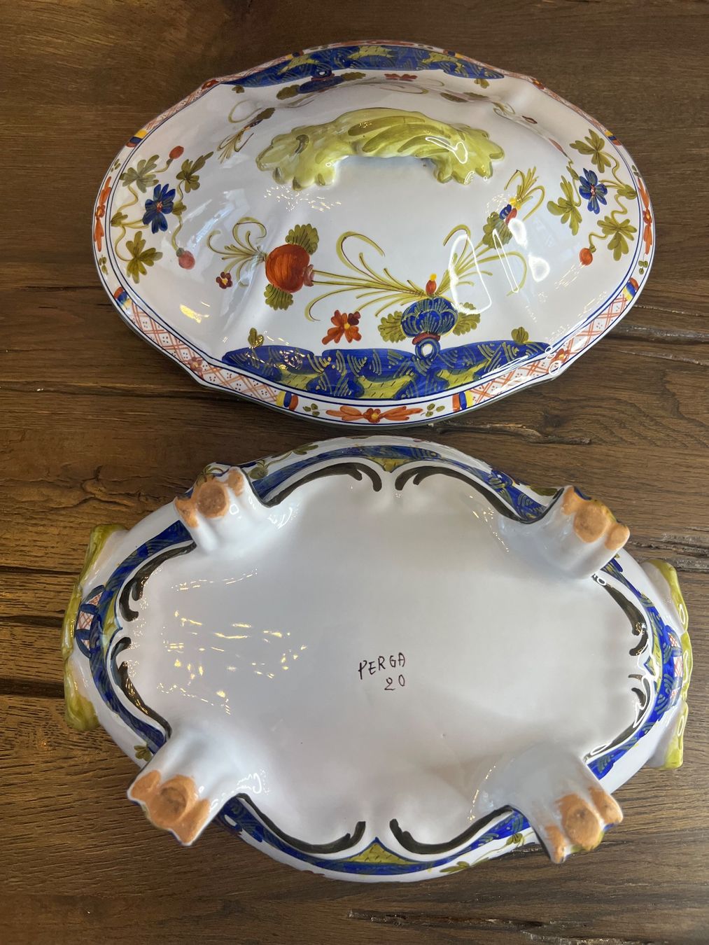 Ciotole: Vintage Suppenterrine im Majolika-Stil – Usato da Wallisellen venduto da kar_9wjc 2