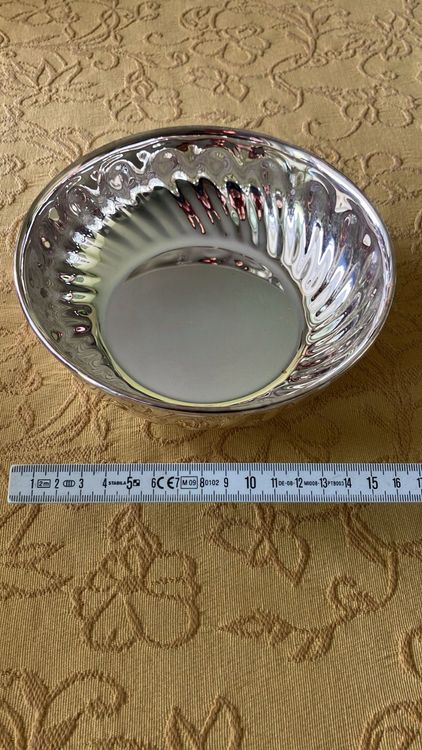 Ciotola Portafrutta A Forma Di Teschio – Design In Alluminio Argento/nero, 35 Cm, Oggetto Decorativo E Contenitore - 3