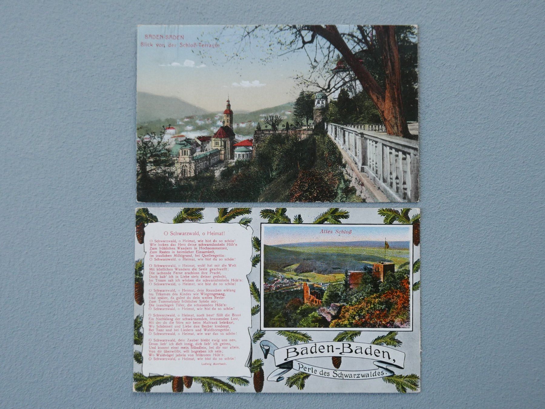Cartes postales: ANTIKE ANSICHTSKARTEN BADEN-BADEN SCHWARZWALD – D'occasion à Balgach par Zwischenraum