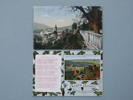 ANTIKE ANSICHTSKARTEN BADEN-BADEN SCHWARZWALD