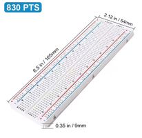 Breadboard 830 Löcher Steckplatine - Weiss