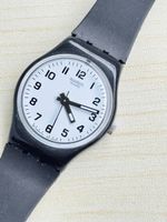 Swatch Armbanduhr schwarz weiss gebraucht