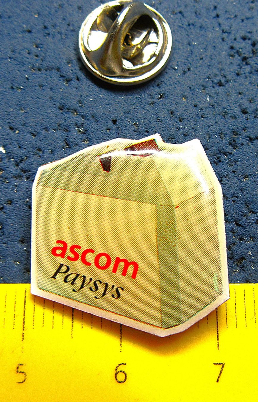 Swiss Placchette & Badge: ASCOM PIN SCHWEIZ – Usato da Ettingen venduto da Hausi4711