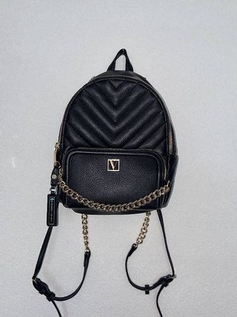 VICTORIA'S SECRET - MINI SAC À DOS NOIR MATELASSÉ