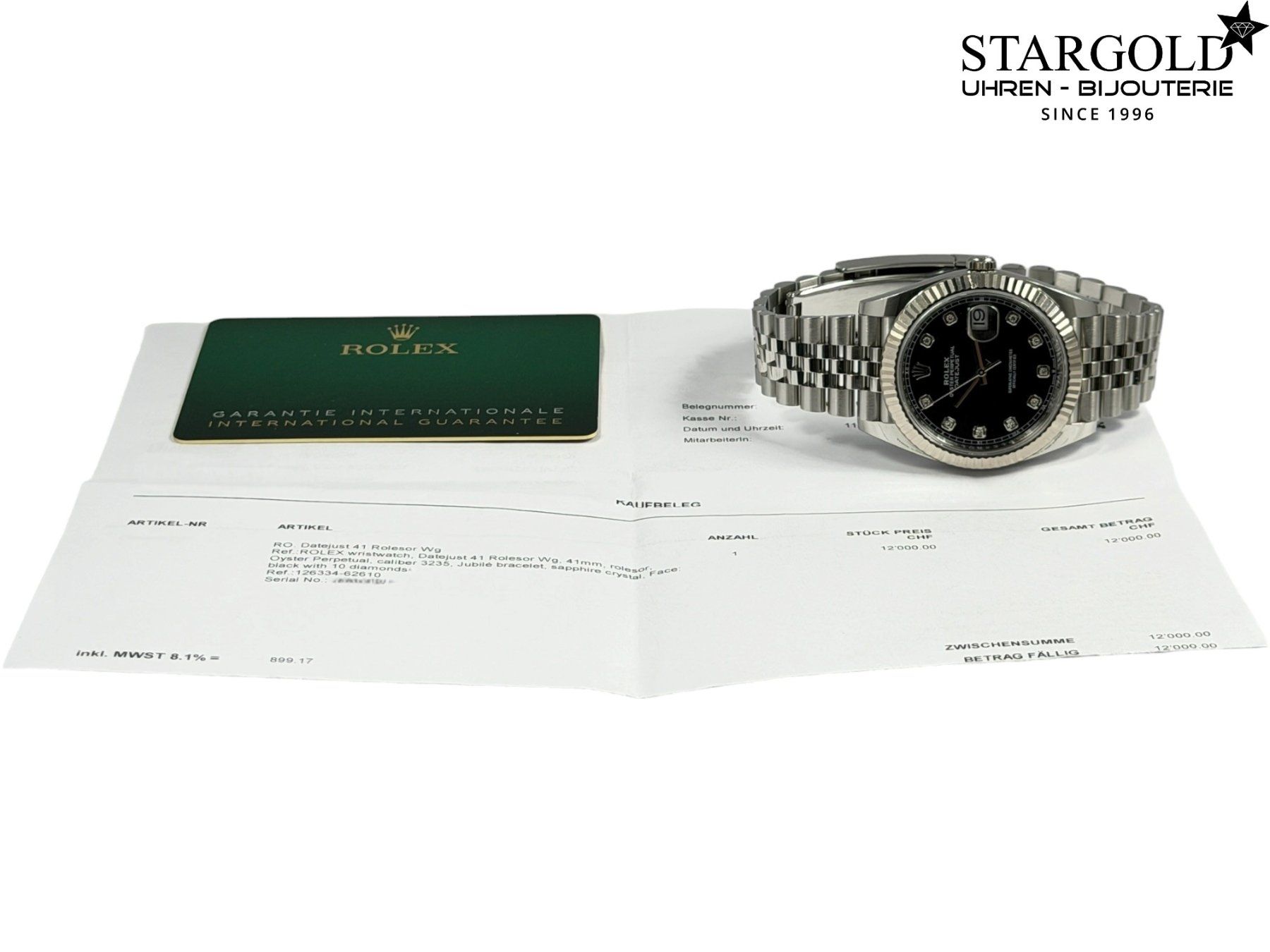 Rolex Montres: Rolex Datejust 41 - 126334 – D'occasion à Zürich par Stargold-Uhren 9