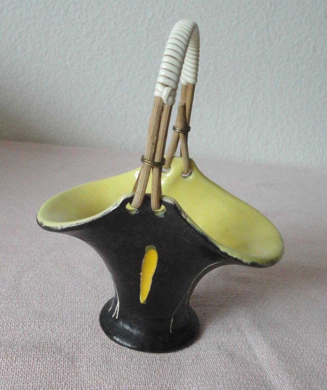 Tutte le decorazioni: Keramik-Körbchen klein handgemalt 60er – Usato da zürich venduto da parts5060 1